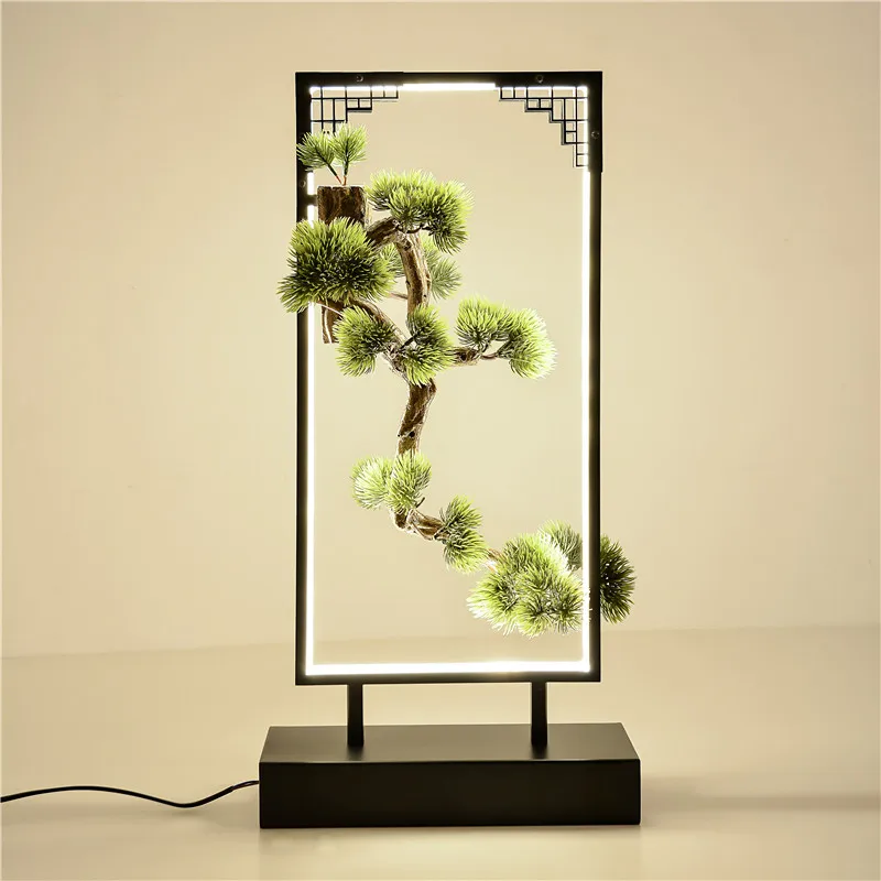 OUFULA настольная лампа из смолы современная офисная креативная декоративная