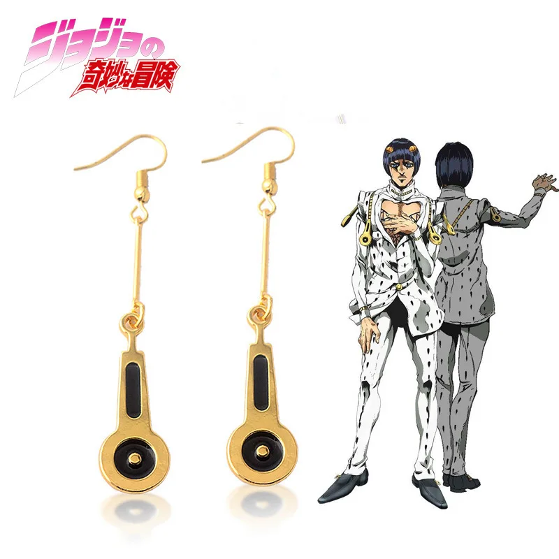 JoJo's Bizarre Adventure Kakyoin Noriaki Cosplay Cherry Stud Earring Necklace Keyring Badge Prop Accessory Set image 4