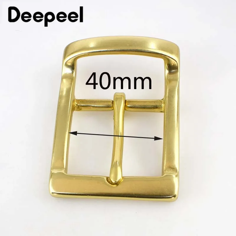 Deepeel 1 шт. 40 мм цельная латунная пряжка для ремня мужчин 38-39 ремни металлические