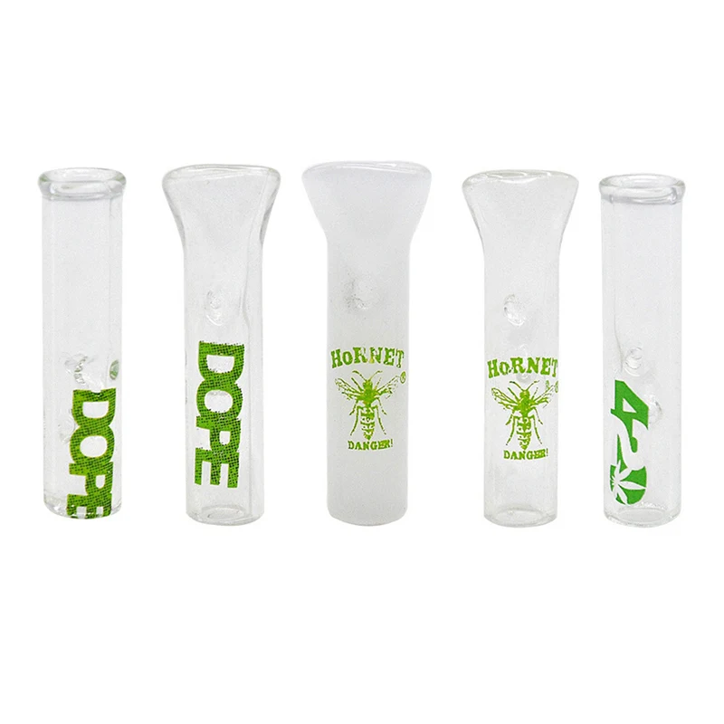 1 шт. курительное стекло многоразовые наконечники фильтра плоские/круглые