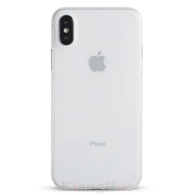Белый 0,3 мм ультра тонкий чехол для телефона для Iphone 11 Pro Xs Max Xr X 8 7 6s 6 5S Plus Жесткий Pc матовый прозрачный чехол для телефона тонкий - Цвет: Белый