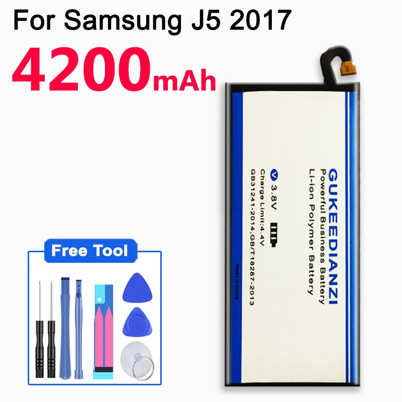 GUKEEDIANZI 4200 мАч EB-BJ530ABE батарея для samsung Galaxy J5 /J5 Pro J530 J530F J530G полимерная литиевая батарея