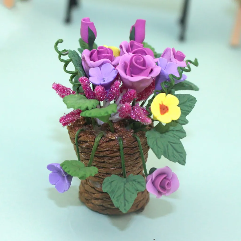 Миниатюрный 1:12 кукольный домик игрушка для кукольного домика DIY садовые