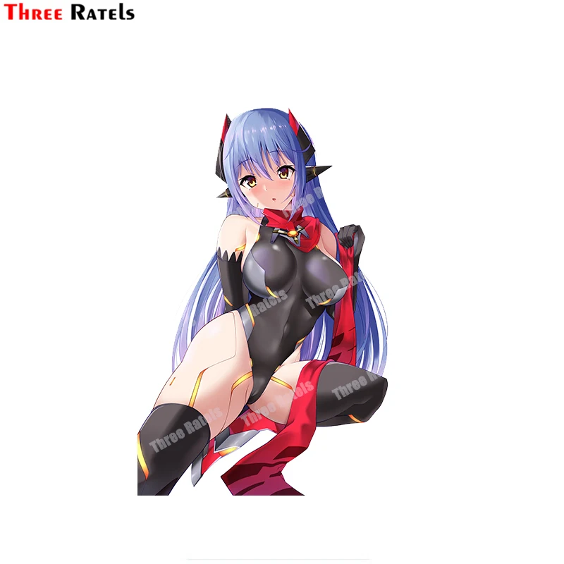 

Виниловые наклейки Three Ratels B533 Poppi и Poppi Qtpi, для украшения багажника, бампера