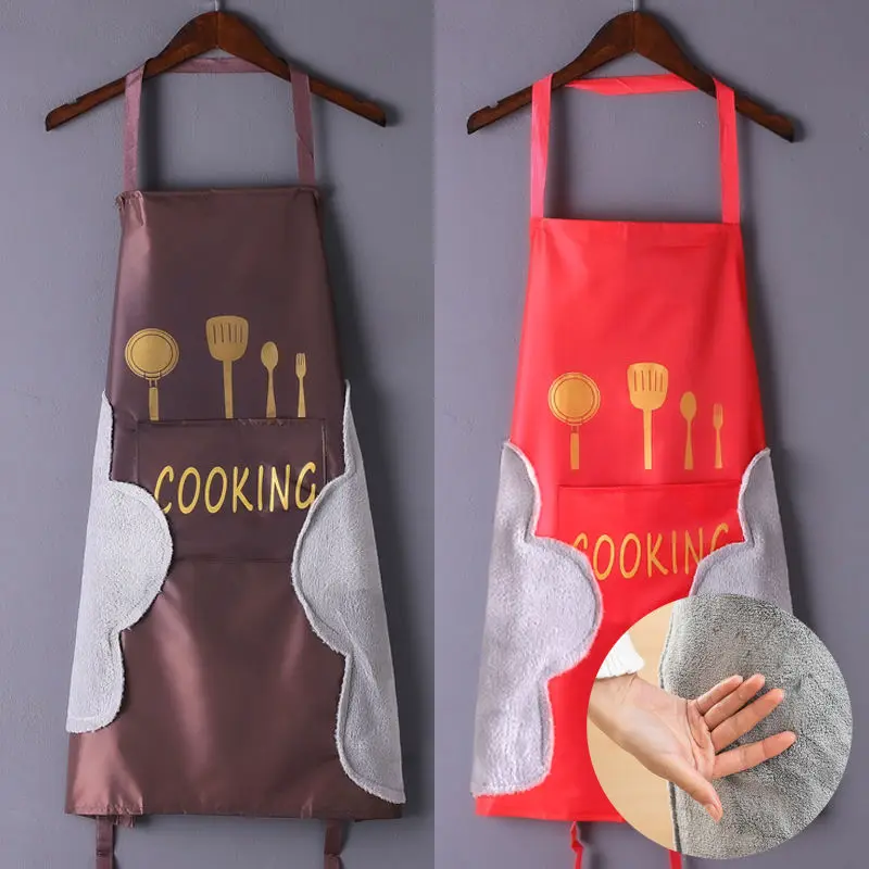

High Quality Hot Sale Cooking Kitchen Apron for Woman Men Chef Waiter Cafe Shop BBQ Hairdresser Aprons Bibs Kitchen Accessory