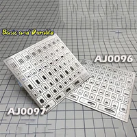 58in1 flat folding engraved scribing for gundam model hobby tool scriber template auxiliary ruler model accessories