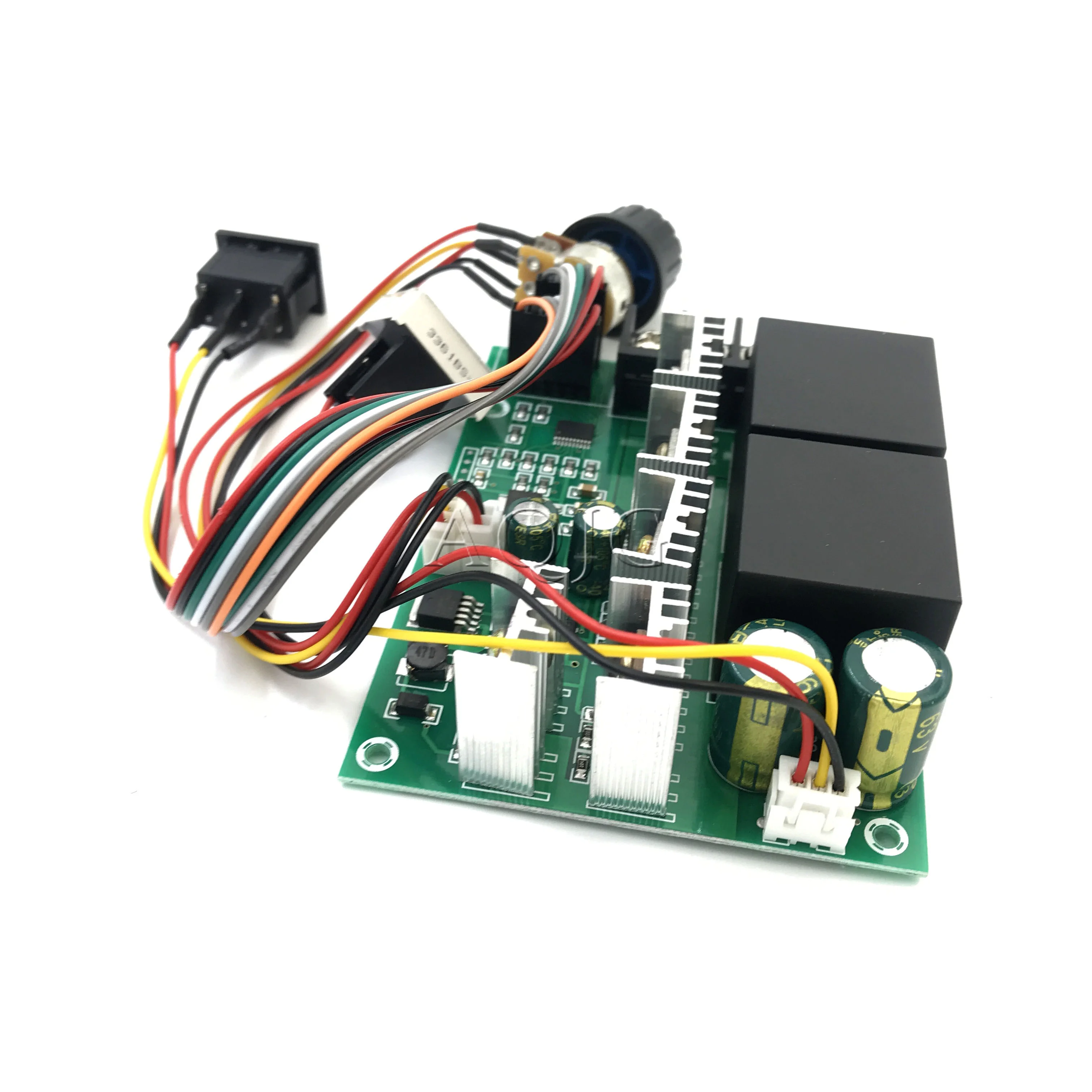 Цифровой LED дисплей ШИМ контроллер скорости двигателя постоянного тока DC 10 55 в 0