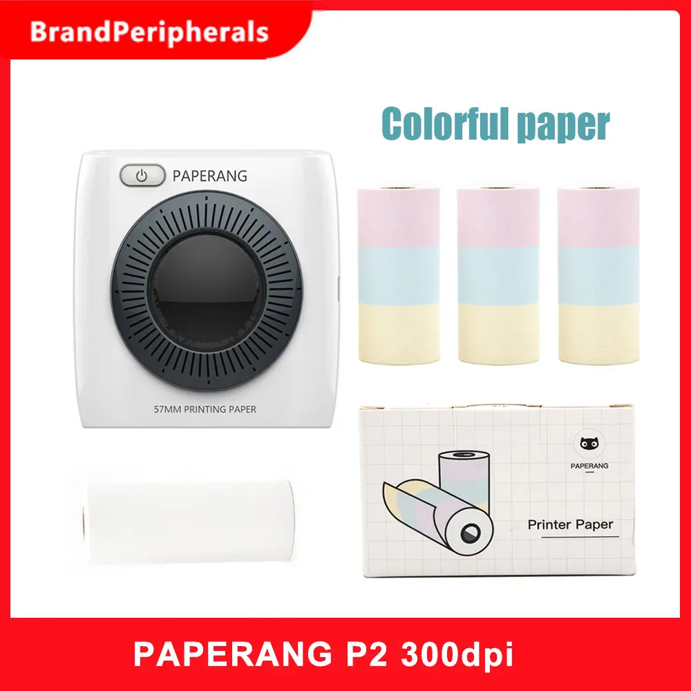 Карманный мини-принтер PAPERANG P2 глобальная версия точек/дюйм BT 4 0 с возможностью