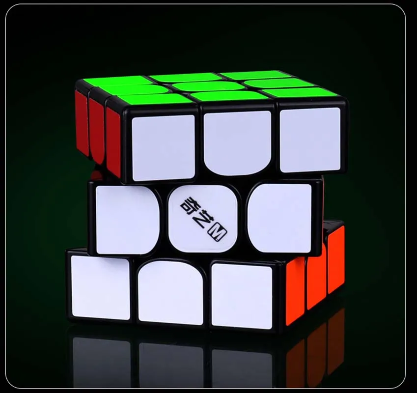 Qiyi Магнитный черный магический нео-куб 3x3 Mofangge 3x3x3 мс скоростной куб без наклеек