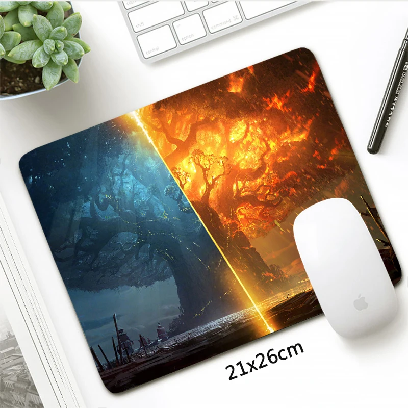 fashion 21x26cm world of warcraft small mouse pad gamer locking edge gaming mousepad horde alliance otaku gift laptop desk mat free global shipping