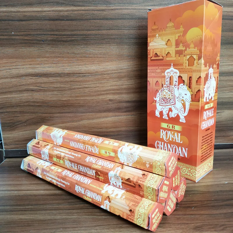 T Royal Chandan 2/6 маленькие коробки индийские палочки благовония известный дом