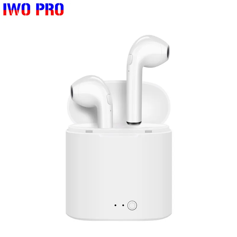 Беспроводные наушники i7s Tws Bluetooth вкладыши Спортивная гарнитура с зарядным боксом