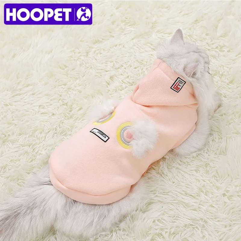 Теплая одежда для кошек HOOPET зимняя куртка питомцев щенков котят маленьких и