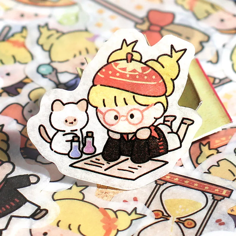 

45pcs/pack Cute Stationery Sticker Decorative Stickers Adhesive Stickers DIY Decoration Diary Children Gift