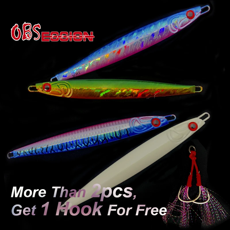 Светящаяся жесткая металлическая приманка 150 г 180 медленно Тонущая Осенняя