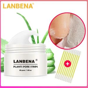 Средство для удаления черных голов LANBENA, маска для носа, полоски для пор, черная маска, средство для удаления акне, черная маска для ухода за кожей