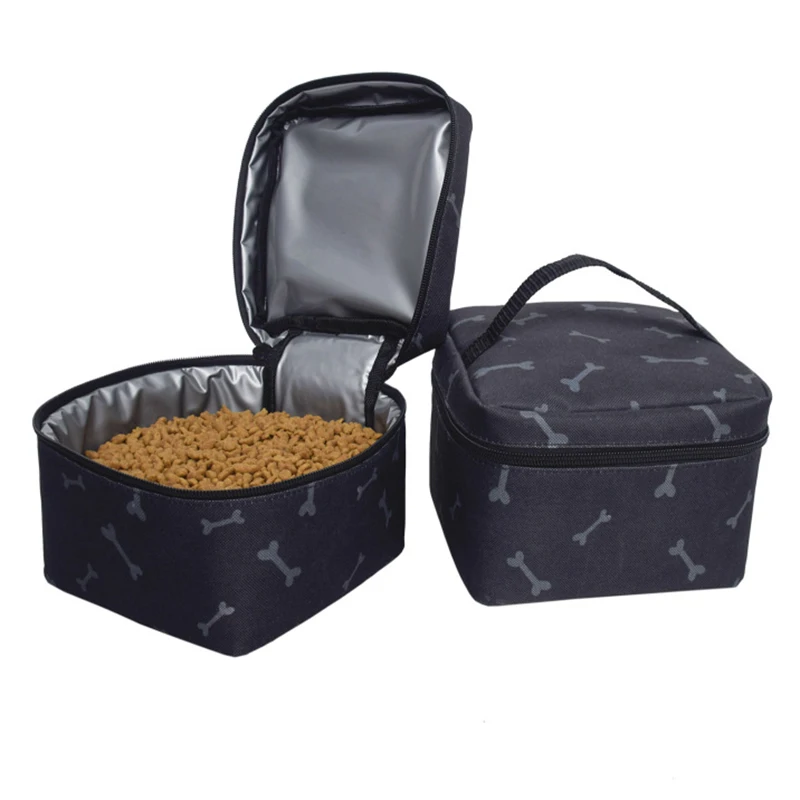 

Dog Travel Bag - Airline Approved Travel Set for Dogs Stores All Your Dog Accessories -2X Food Storage Containers