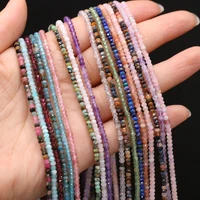natural stone faceted beads morgangarnettourmalinerubyfluorite for diy jewelry making necklace bracelet earrings accessory