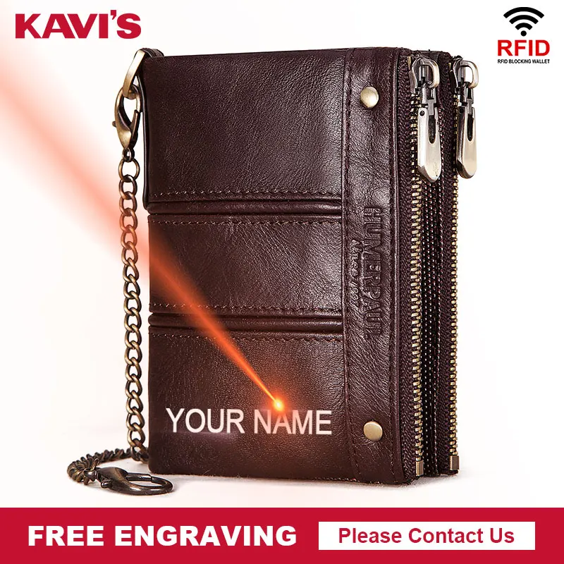 Кошелек мужской из натуральной кожи с Rfid-защитой | Багаж и сумки