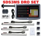 Токарный станок Dro 3 оси SDS3MS дисплей и 3 шт. линейные весы 5U 5 в TTL YHSINO оптическая линейкалиниякодировщик размеры от 100 до 1000 мм