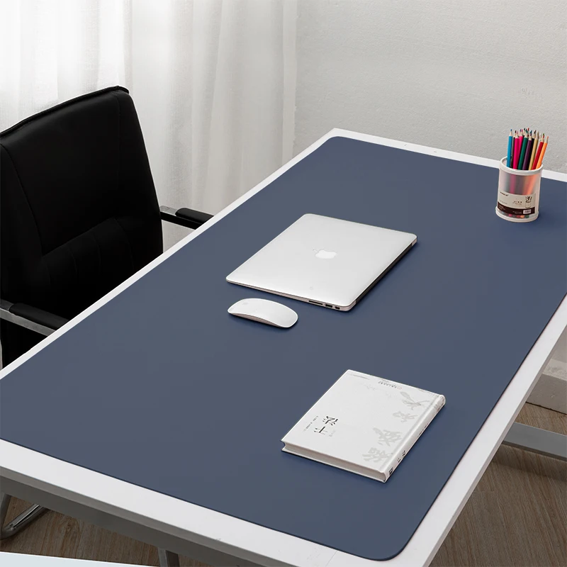Alfombrilla de ratón grande extragrande antideslizante para escritorio, Protector de mesa de cuero de PVC impermeable, para juegos y trabajo de oficina