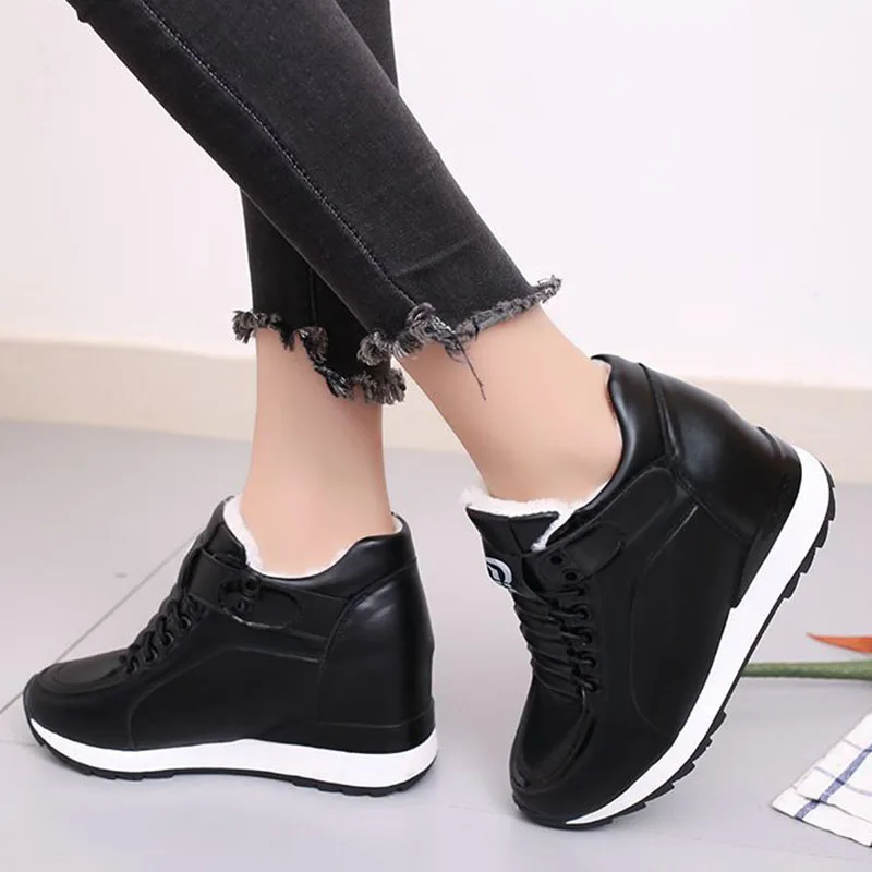 Coolcept/зимние меховые кроссовки женская обувь для отдыха с круглым носком