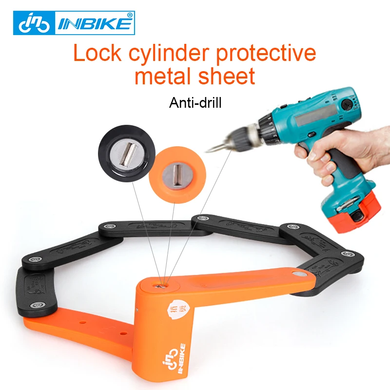 INBIKE велосипедная Защита Анти гидравлический резак велосипедный замок MTB