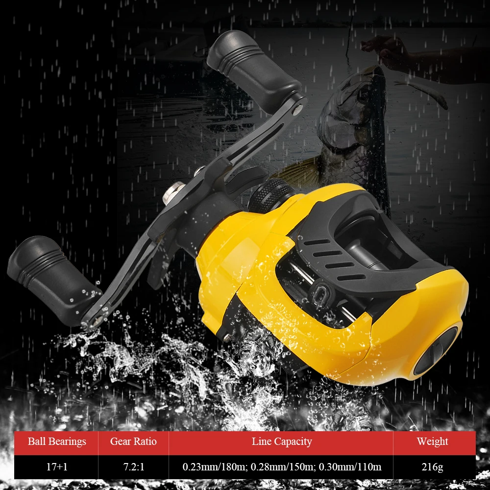Высокоскоростная Рыболовная катушка с передаточным числом 7 2: 1 17 +