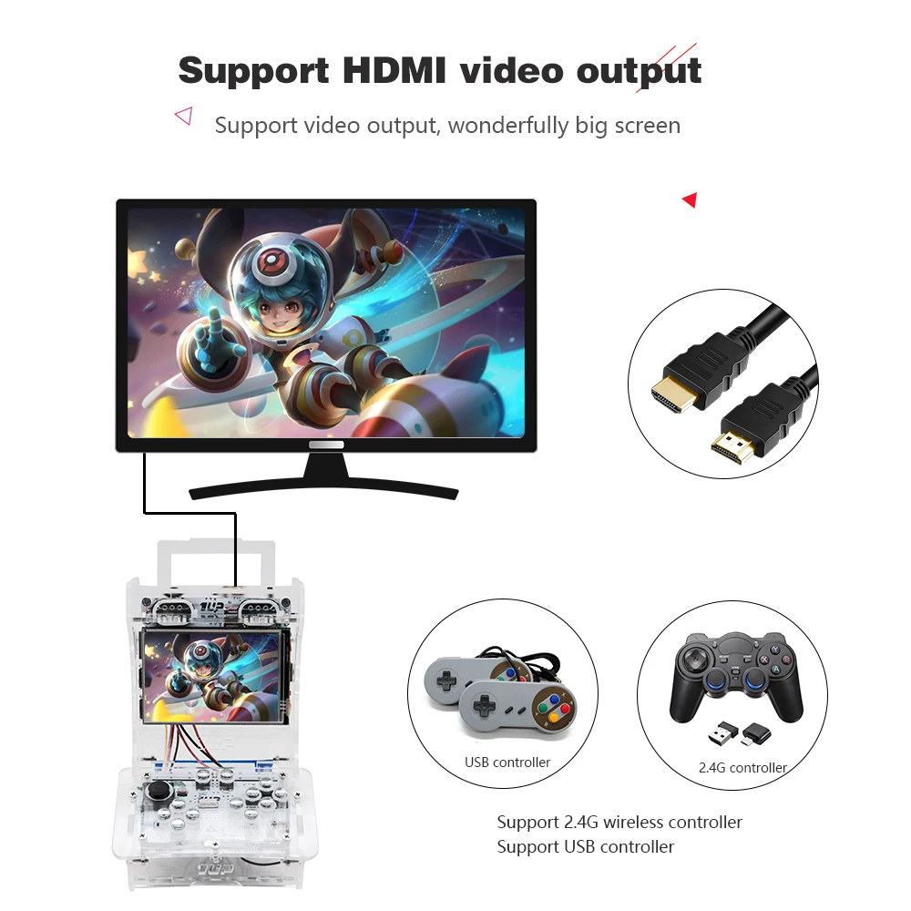 Игровая консоль pi Boy XXL 3 5 дюйма многофункциональная портативная игровая в стиле
