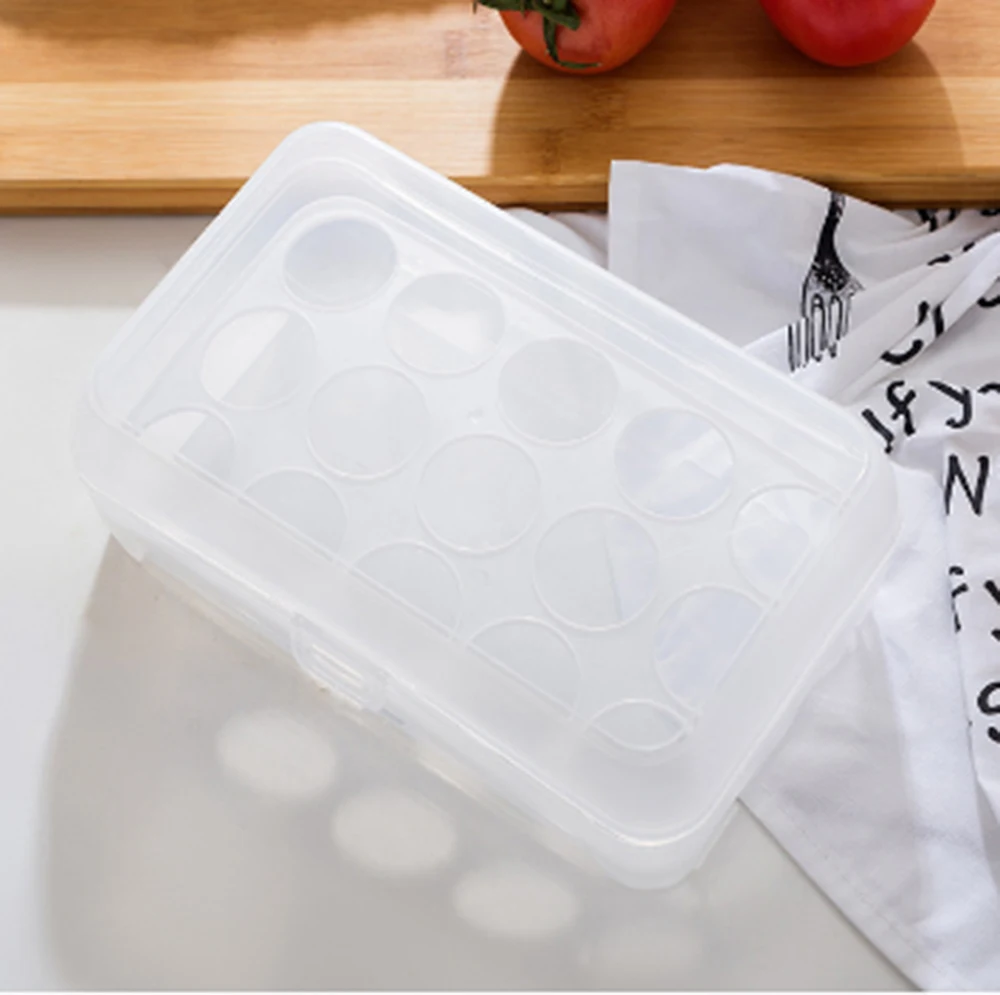 Контейнер для хранения яиц на холодильник 12 ячеек пластиковый контейнер