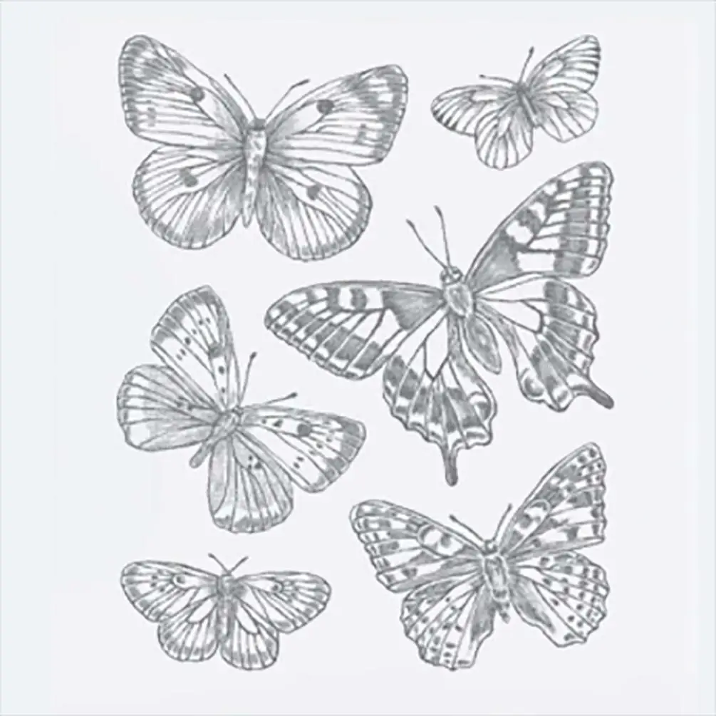 

Flower And Plant Clear Transparent Plastic Stamps For DIY Scrapbooking Photo Album Cutting Crafts Stencil Decorative Card Making