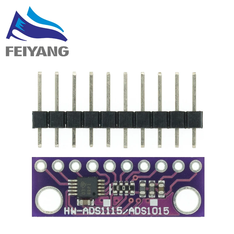 16 битный I2C ADS1115/ADS1015 модуль ADC 4 канальный с усилителем усиления RPi|development board|board