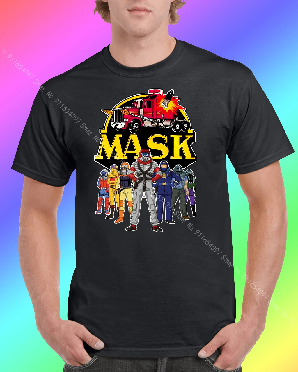

M.A.S.K. Mug A K Cars Vehicles Nerd Indie 80S Comic T Shirt Fathers Day Polos Living Custom Shirt Loose Summer Clothes Men Gift