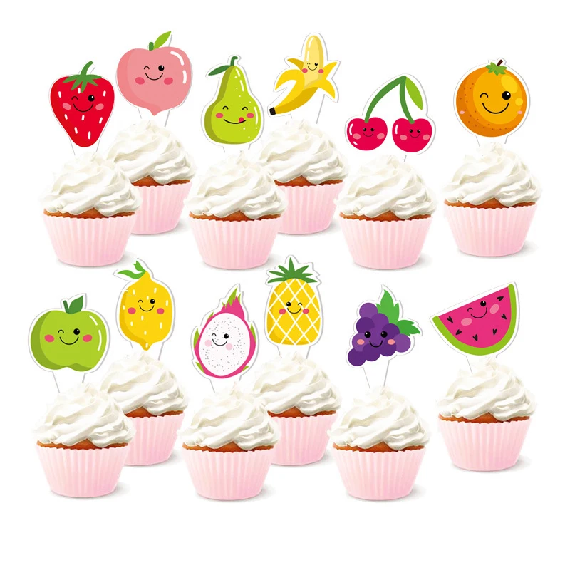 Пончик вечерние Пончики торт топперы глазурь баннер спиральное украшение фрукты