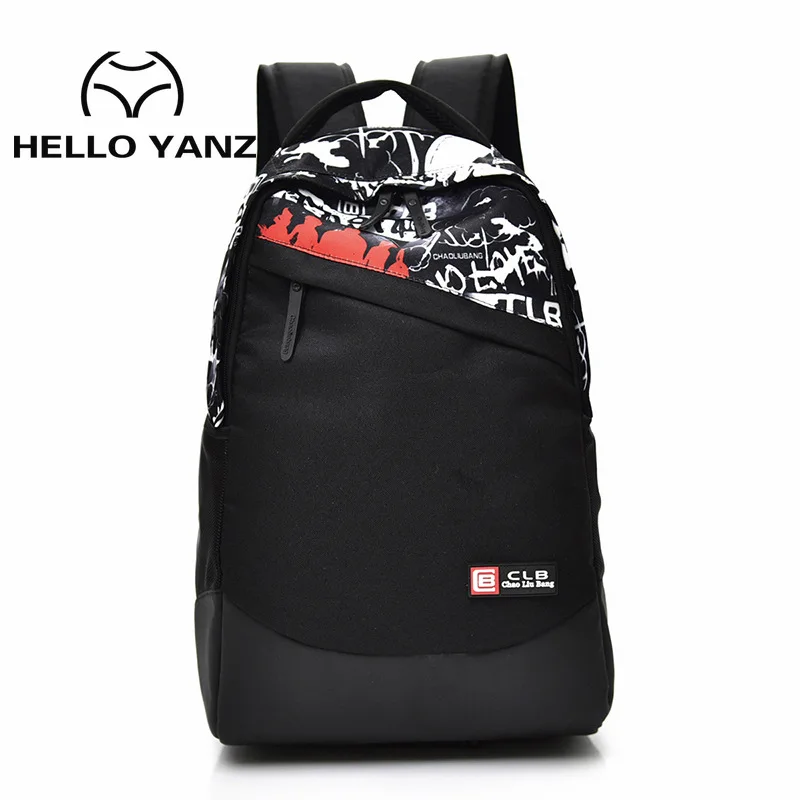 

Рюкзак мужской большой вместимости, модный трендовый ранец контрастных цветов для учеников средней школы