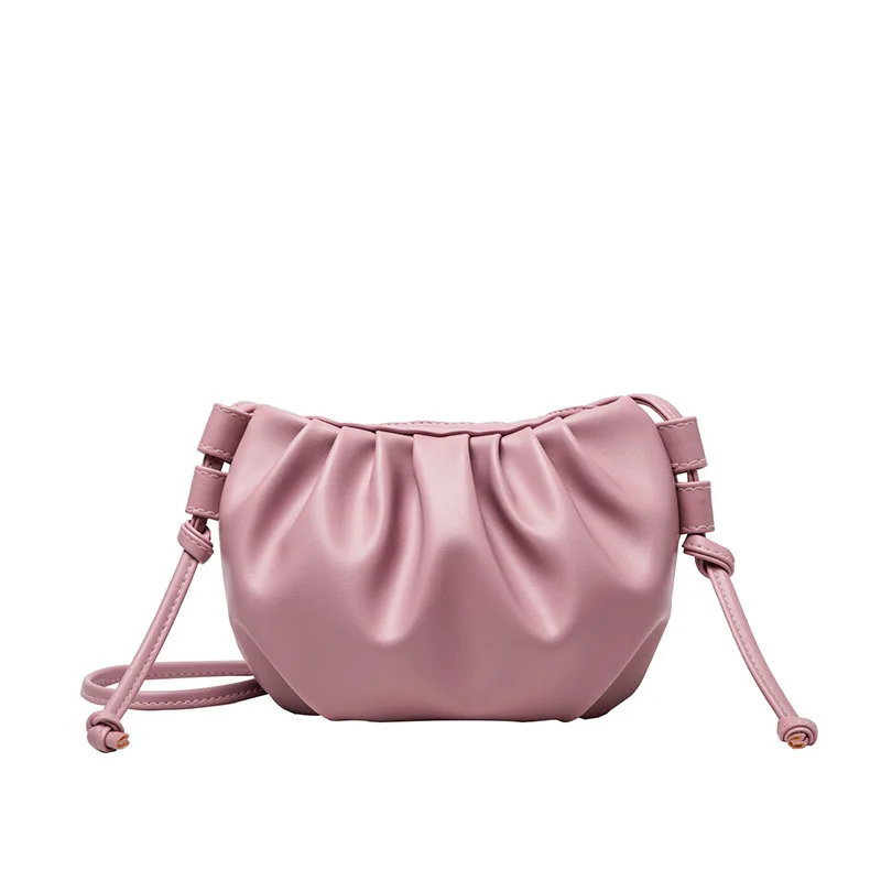 

Texture cloud bag summer new handbag belt shoulder diagonal handbag fold small square bag dropshipping