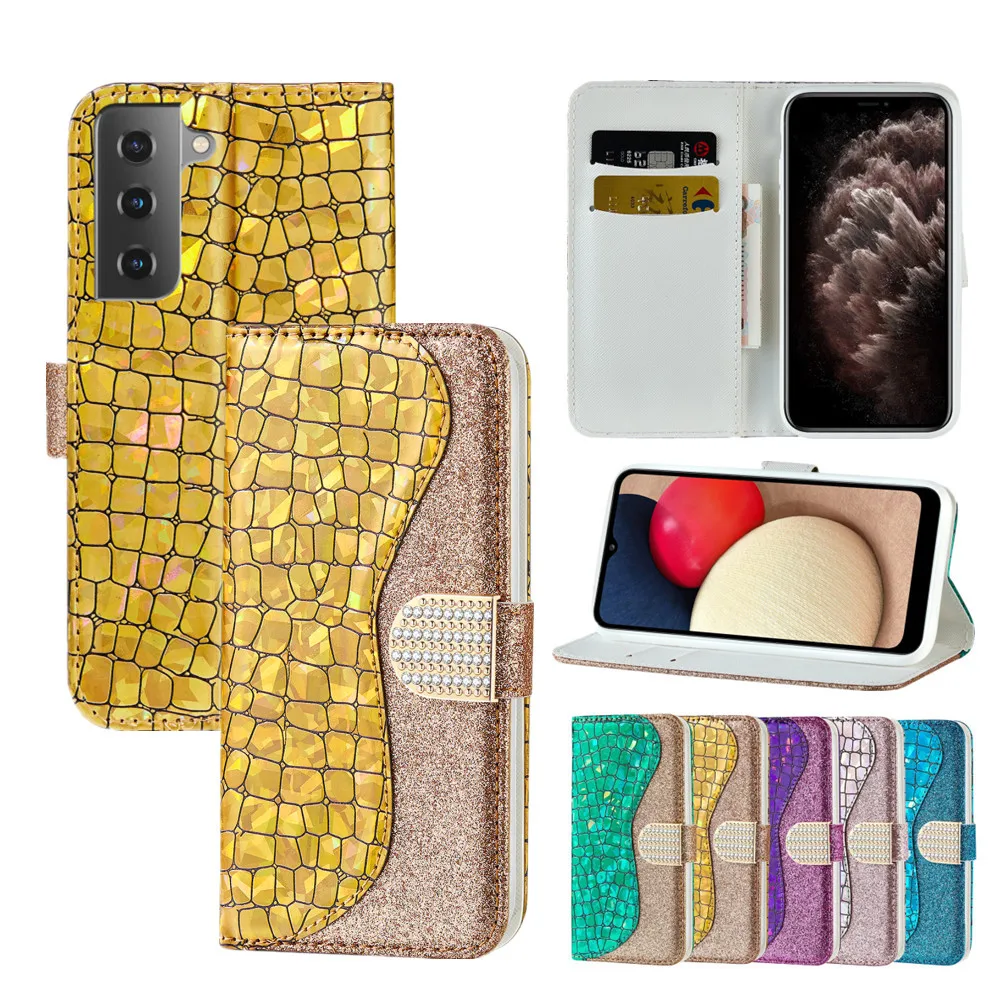 

Luruxy Flip Leather Protection Case for Samsung Galaxy S21 Ultra S20 FE Note 20 10+ S10 5G S9 Plus S8 Ladies Wallet Cards Cover