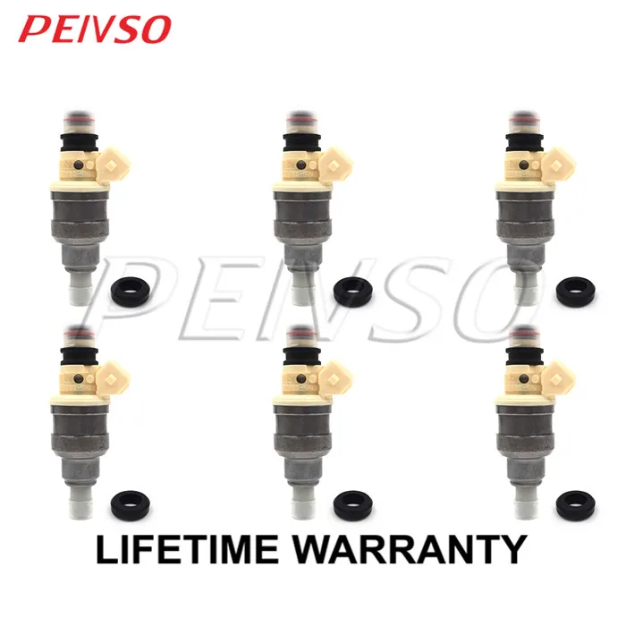 One set of 6pcs 6x INP-051 MD111421 B210H топливный инжектор для MITSUBISHI ECLIPSE/GALANT/мощный, максимальный/MIRAGE/MONTERO/SIGMA 3,0 V6 - Цвет: One set of 6pcs