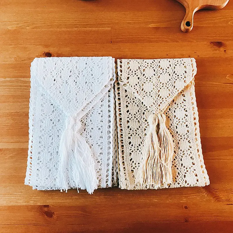 Декоративная скатерть из хлопчатобумажной нитки 16 х14 5/175/215 см | Дом и сад