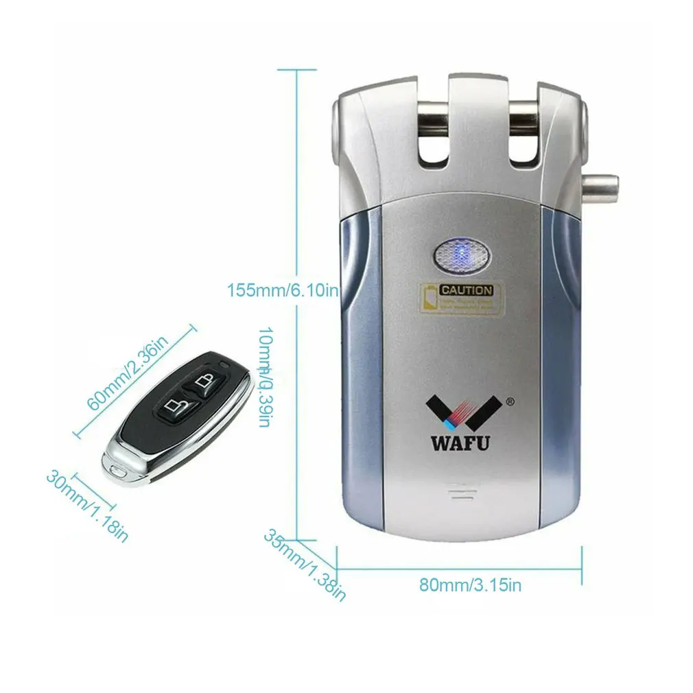 

Wireless Remote Control Electronic Lock Invisible Keyless Entry Door Lock 433mHZ Controllers Phone APP Control