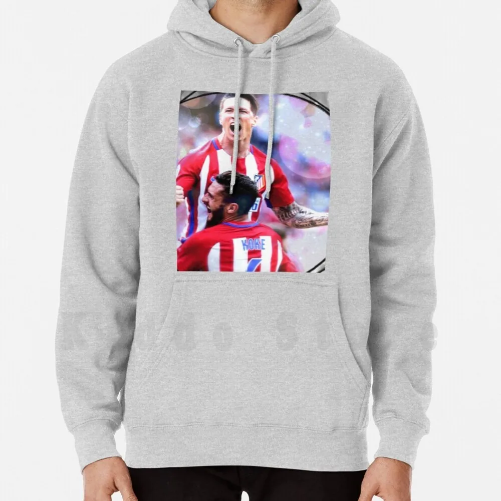 Толстовки с капюшоном Koke и Торрес, с длинным рукавом, атлетика Коке башни Фернандо Торрес Фернандо гол, футбольный щит Испании