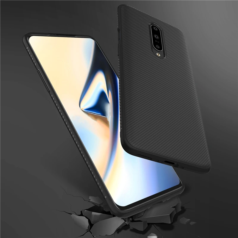 Slim Soft Rubber Silicone Matte Shockproof Phone Back Case For OnePlus 7 Pro 1+7 One Plus 6T Full Protection Armor TPU Cover |