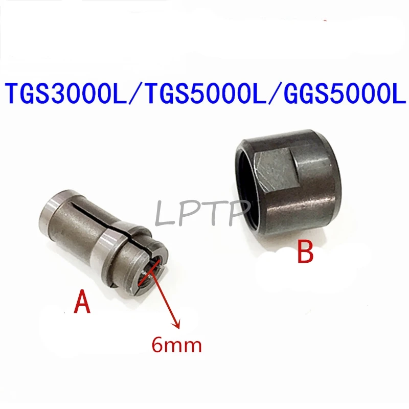 

Electric Grinder 6mm Collet Nut Cone Replacement For Bosch TGS3000L GGS5000L TGS5000L Lock Chuck Good Quality