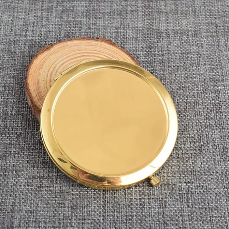 5pcs 70mm Makeup Mirrors Metal Blank Portable Compact Mirror Rose Gold/Silver/Bronze/Gold For DIY Girl's Women Cosmetic Beauty