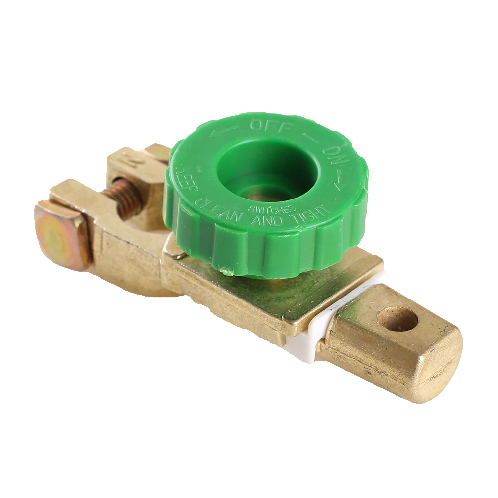 

Universal Car Battery Switch Battery Terminal Link Switch Quick Cut-off Disconnect Protector RV Car Battery Power-off Switch