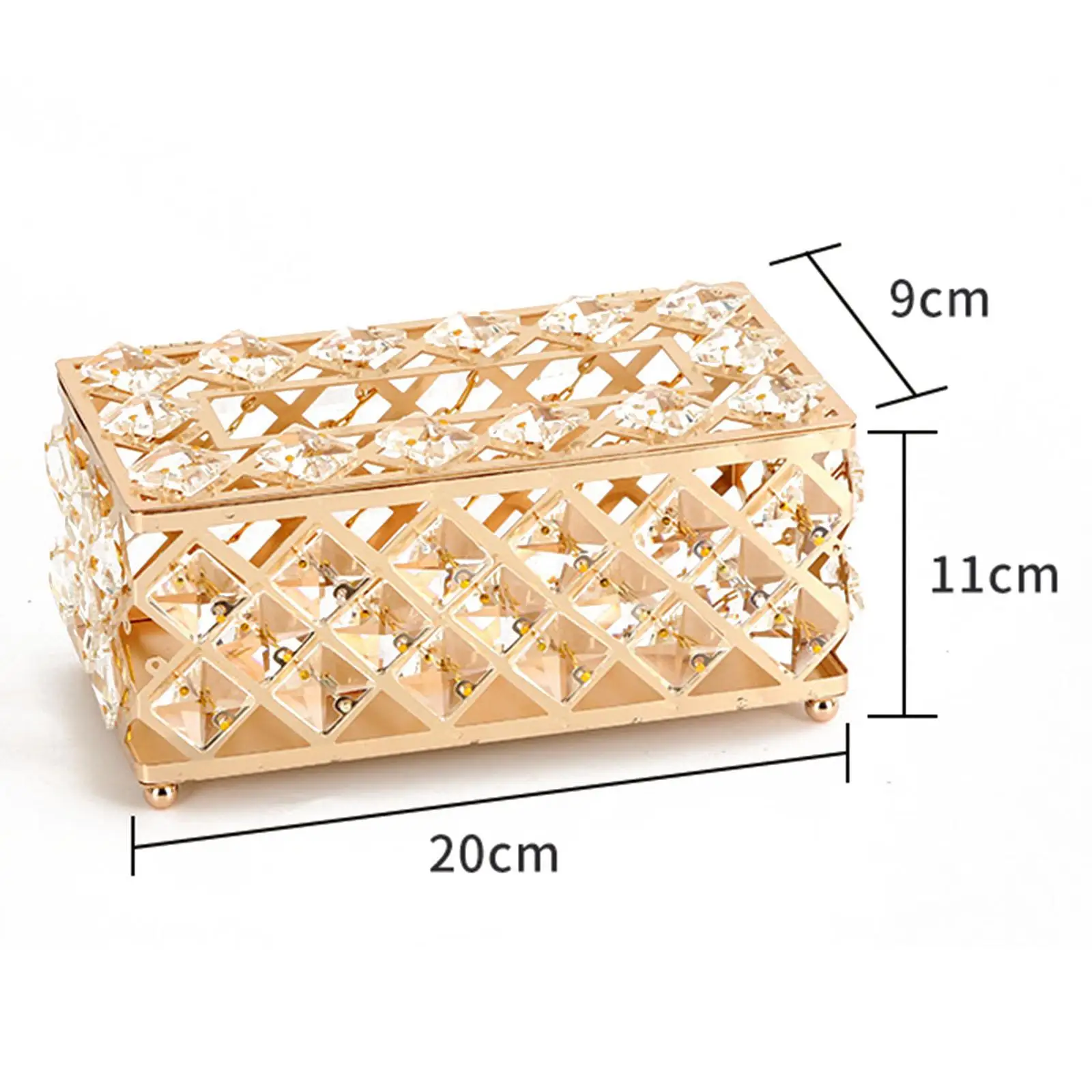 

Хрустальный держатель для салфеток, диспенсер для салфеток для спальни, отеля, украшение столовой