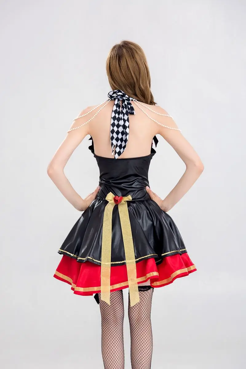 

Halloween Cosplay Red Queen Witch Costume Queen Costume Alice Princess Role Costume Game Uniform