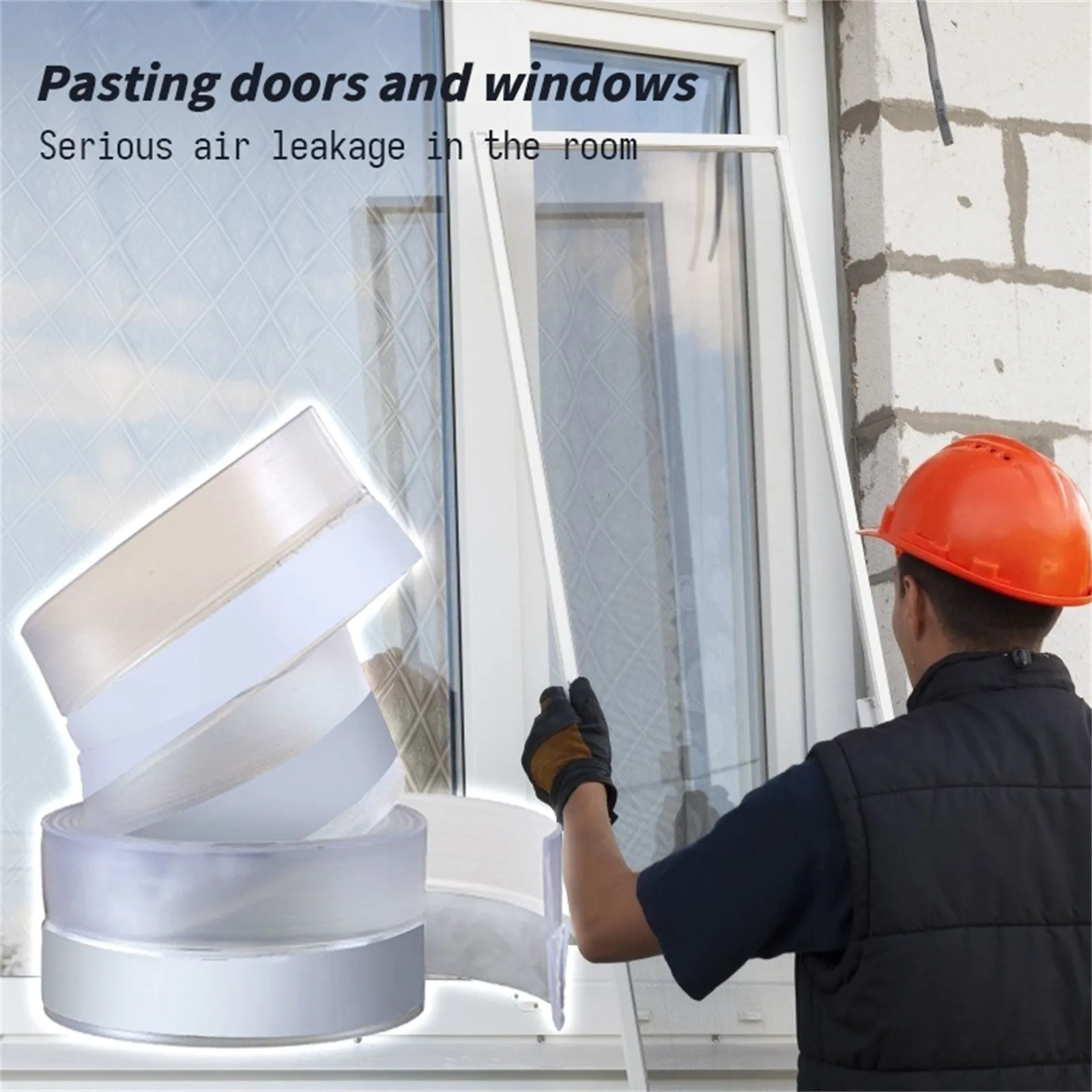 Прозрачная ветрозащитная уплотнительная полоса силиконовая Звукоизоляционная