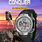 Часы наручные SYNOKE мужские электронные в стиле милитари, модные цифровые водонепроницаемые светодиодные, для спорта на открытом воздухе, с будильником