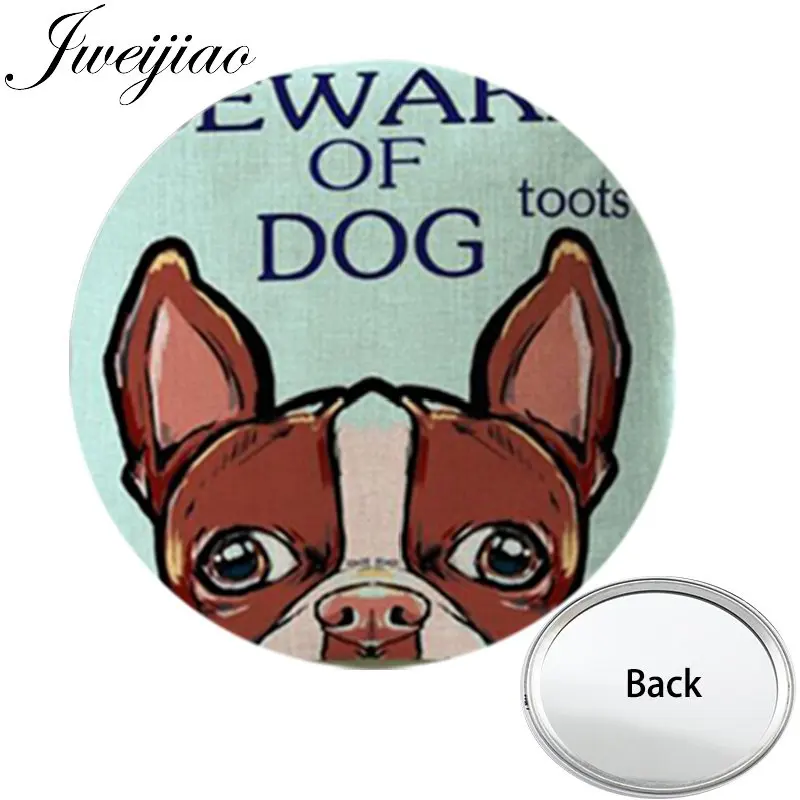 

Youhaken PET Pug CHIHUAHUA DOG One Side Flat Mini Pocket Mirror Compact Portable Makeup Vanity Hand Travel Purse Mirror